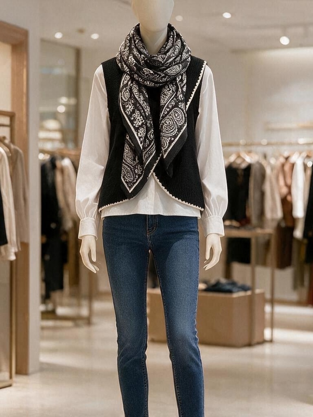 Cider Cropped Sweater Vest